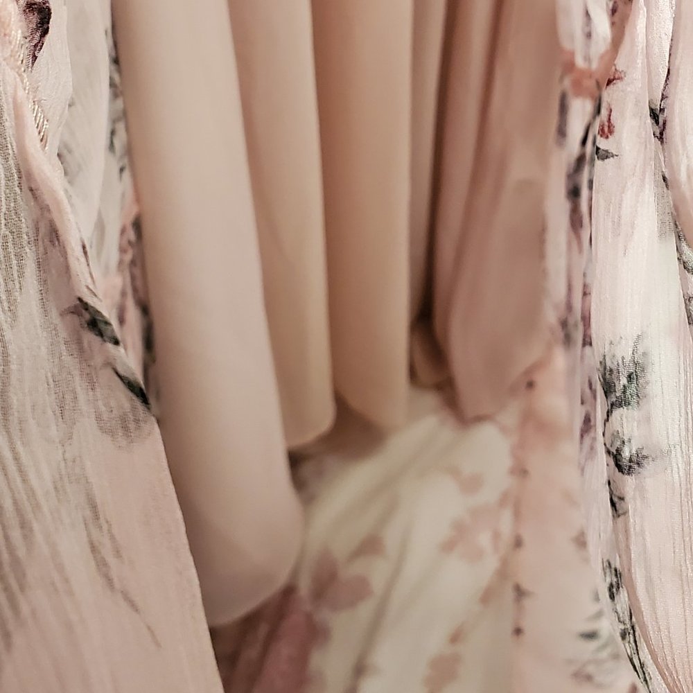 LoveShackFancy Audra Silk Midi Dress in Pink Canopy - Picture 13 of 14